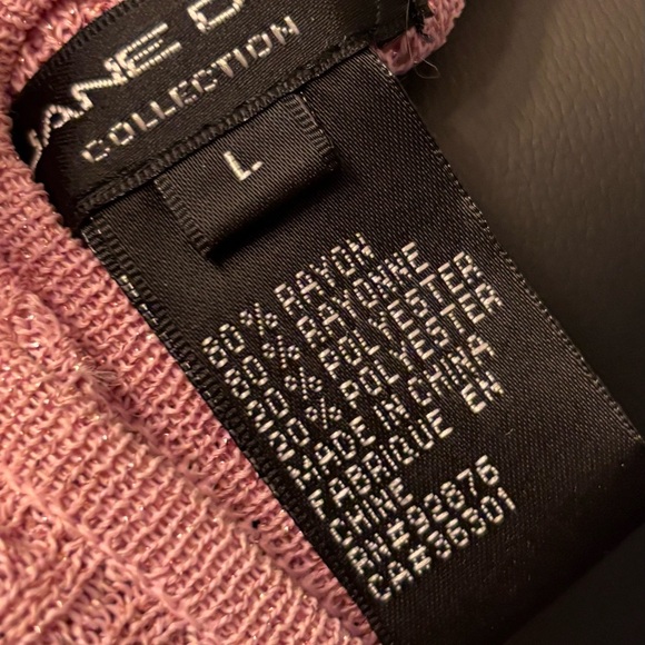 🦄RARE🦄 Vintage JANE DOE COLLECTION Twinset, sequins, metallic pink, knit - Picture 16 of 16